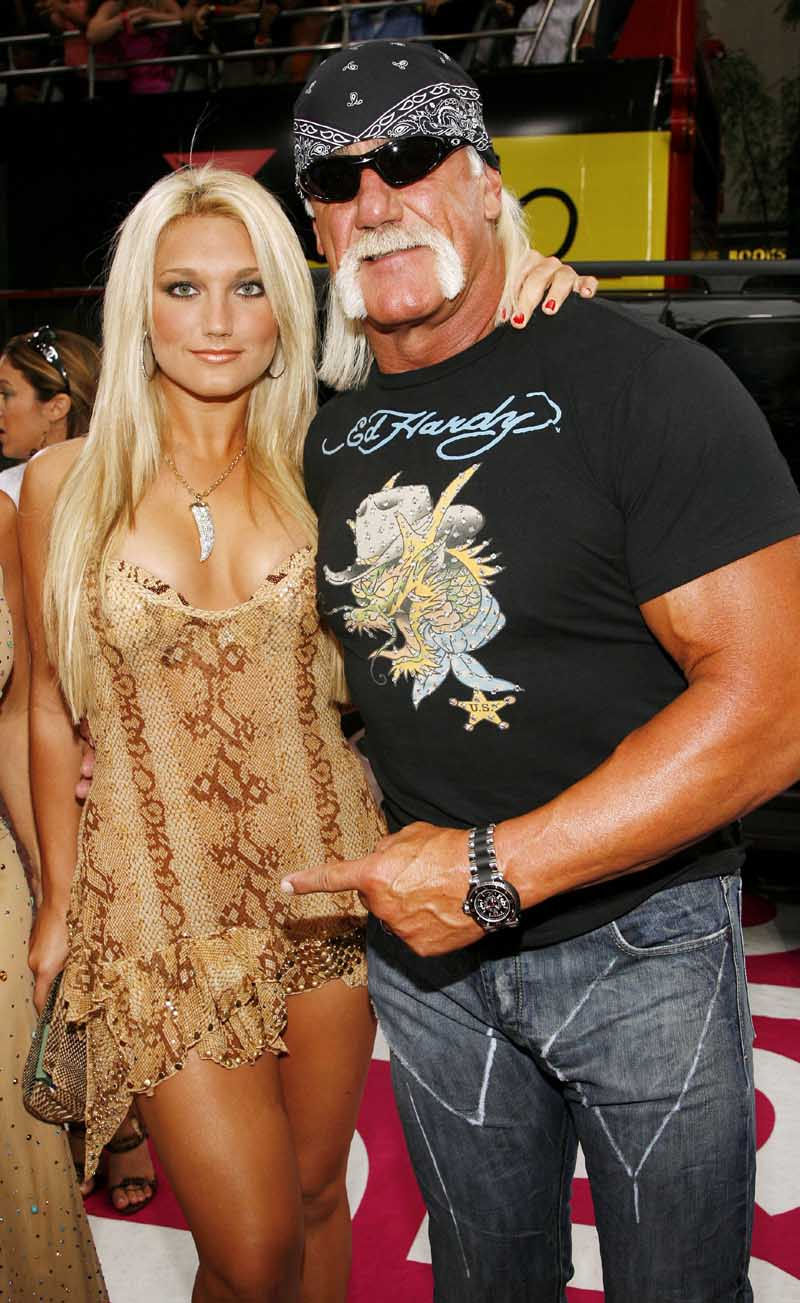 Brooke Hogan with her dad Hulk Hogan